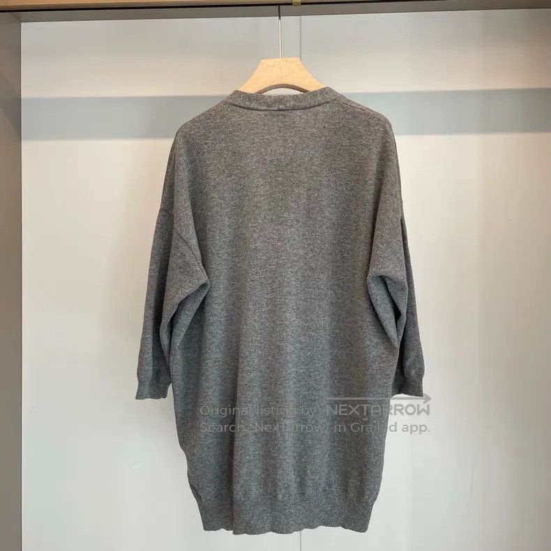 Brunello Cucinelli Brunello Cucinelli Gray Beaded Cashmere Open Cardigan Swea Size M / US 6-8 / IT 42-44 - 2 Thumbnail