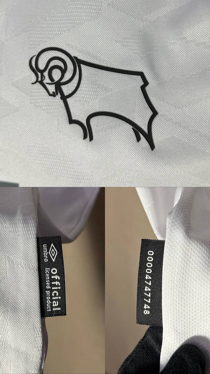 Umbro Derby County 2023/24 Home Umbro Football Shirt Soccer Jersey Size US L / EU 52-54 / 3 - 3 Thumbnail