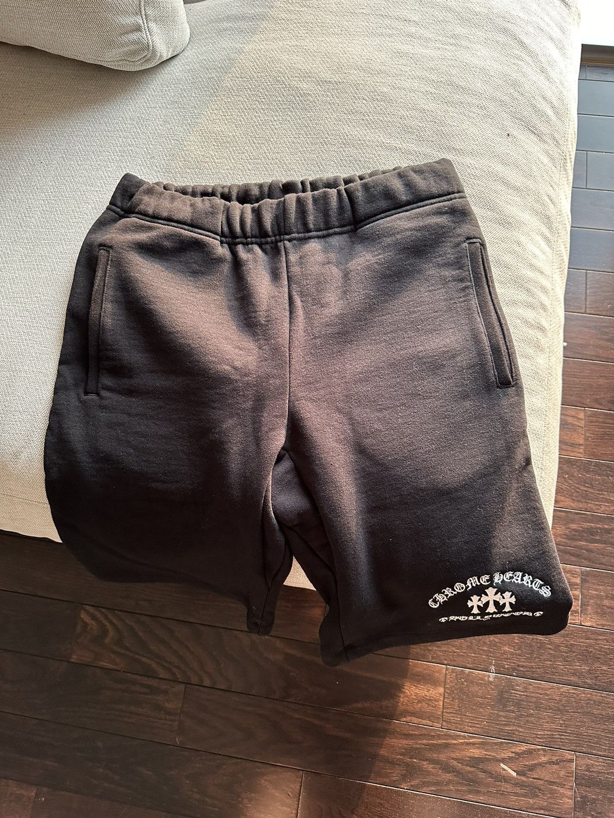 image of Chrome Hearts Cross Shorts "black Hollywood", Men's (Size 30)