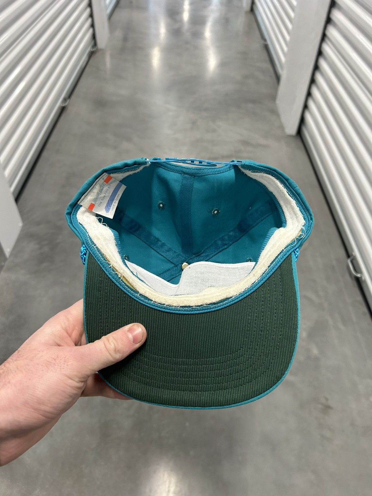 Vintage Vintage Teal green snapback hat Size ONE SIZE - 2 Thumbnail