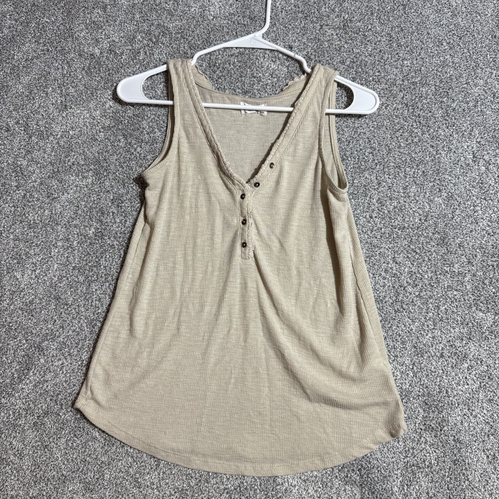 Other Maurices Tank Top Women S Chic Ribbed Knit Button Front Y2K Size S / US 4 / IT 40 - 1 Thumbnail