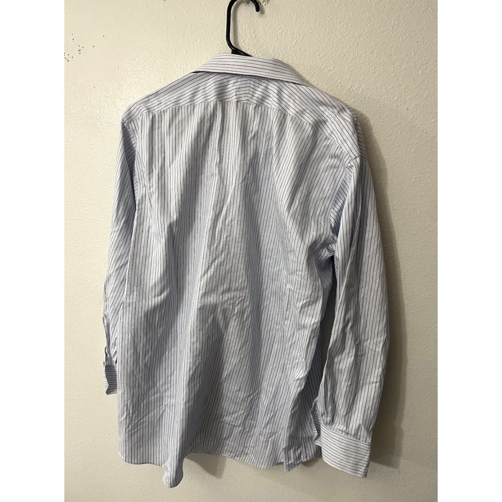 Brooks Brothers VINTAGE Brooks Brothers Regent Shirt Mens White Blue Striped L/S 16.5 33 Business Formal Party/Cocktail Dress Shirt Size US L / EU 52-54 / 3 - 2 Thumbnail
