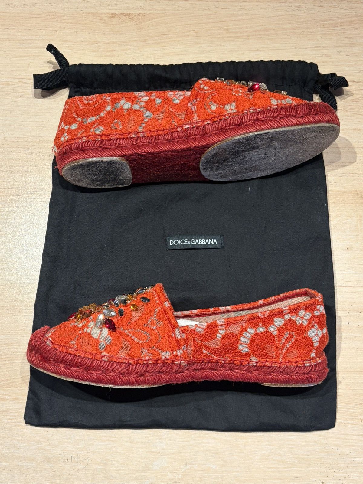 Dolce & Gabbana Dolce & Gabbana Swarovski Espadrilles Size US 8 / IT 38 - 3 Thumbnail