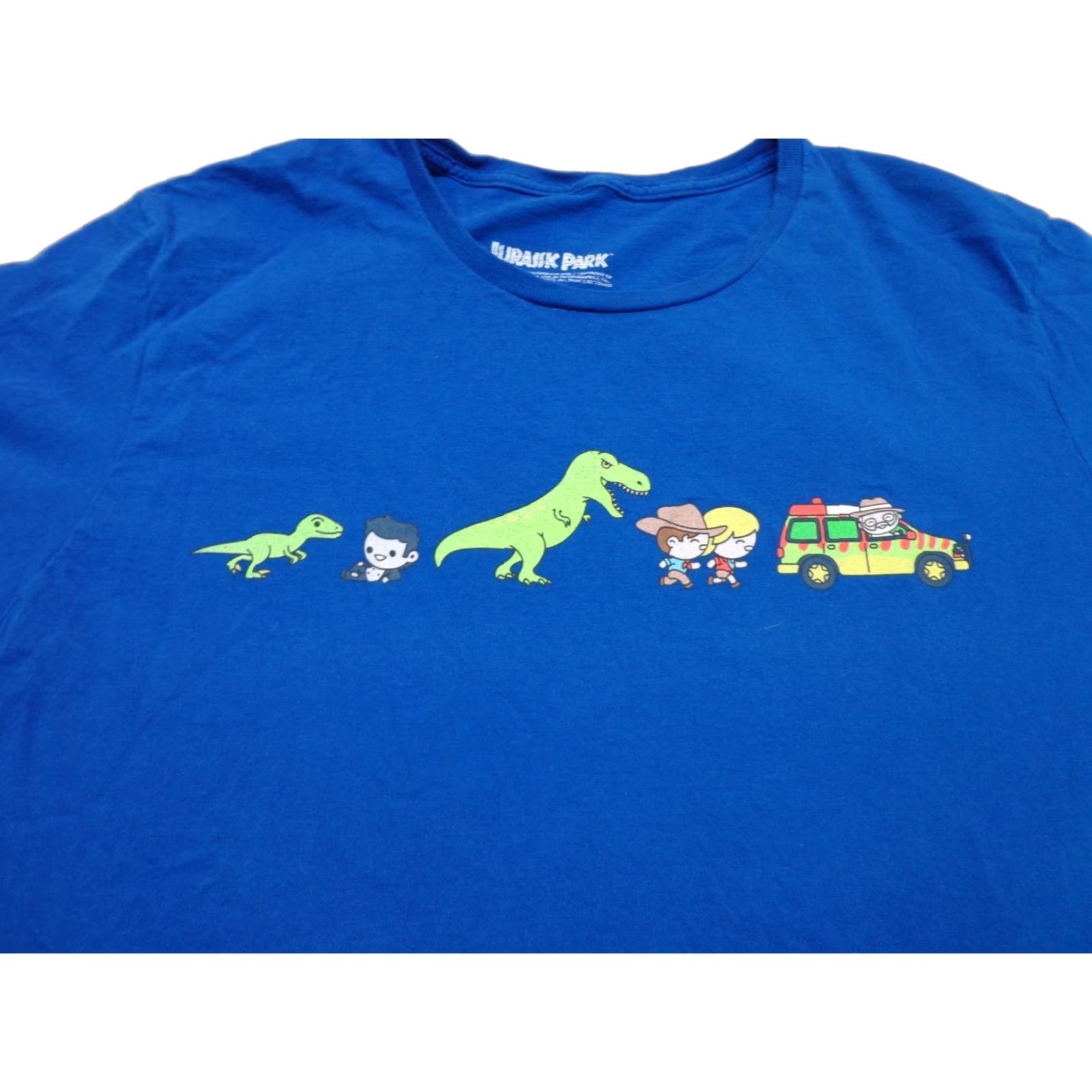 Vintage Jurassic Park T-Shirt Men XXL Blue Lootwear Exclusive Size L Regular Short Sleeve Graphic Shirt Size US L / EU 52-54 / 3 - 1 Thumbnail