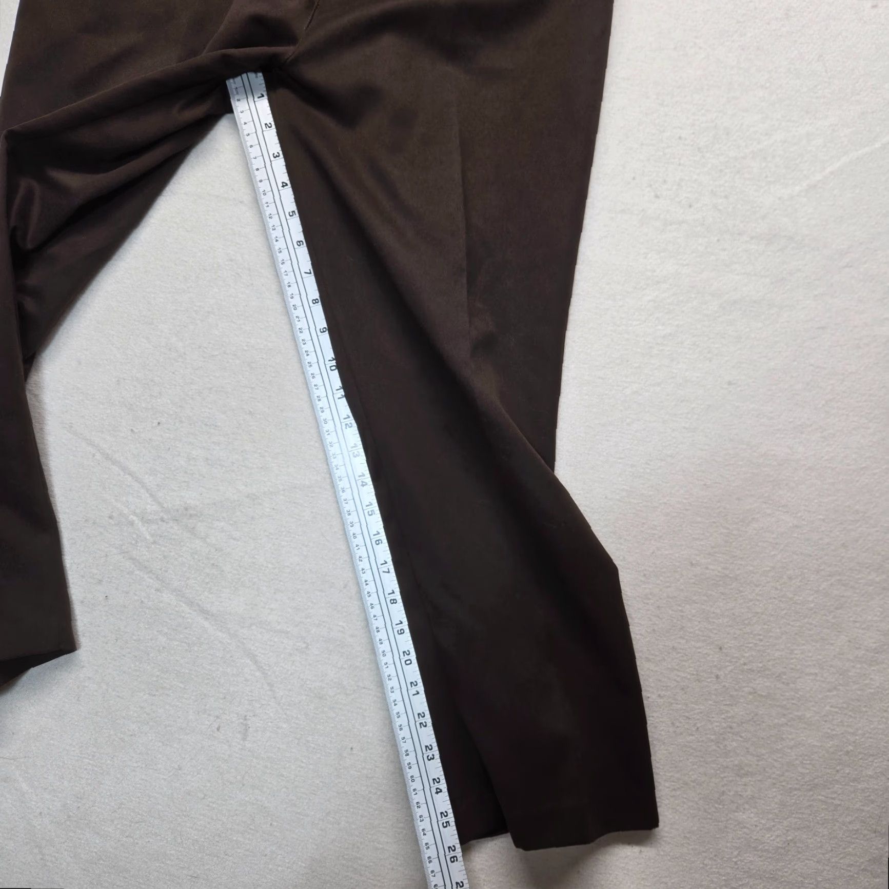 Vintage Alia Pull On Elastic Waist Brown Pants Women 14P Petite High Rise Size 36" / US 14 / IT 50 - 7 Thumbnail