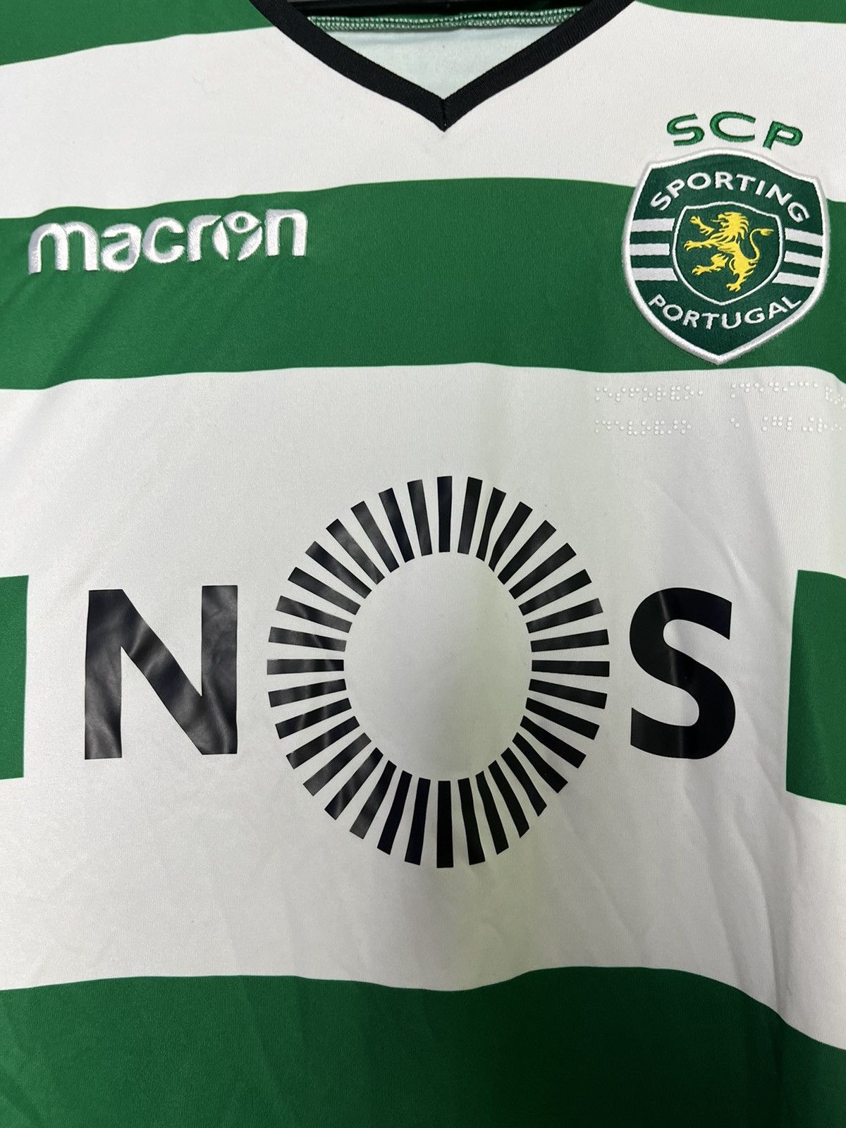 Macron sporting lisbon cp tshirt soccer jersey