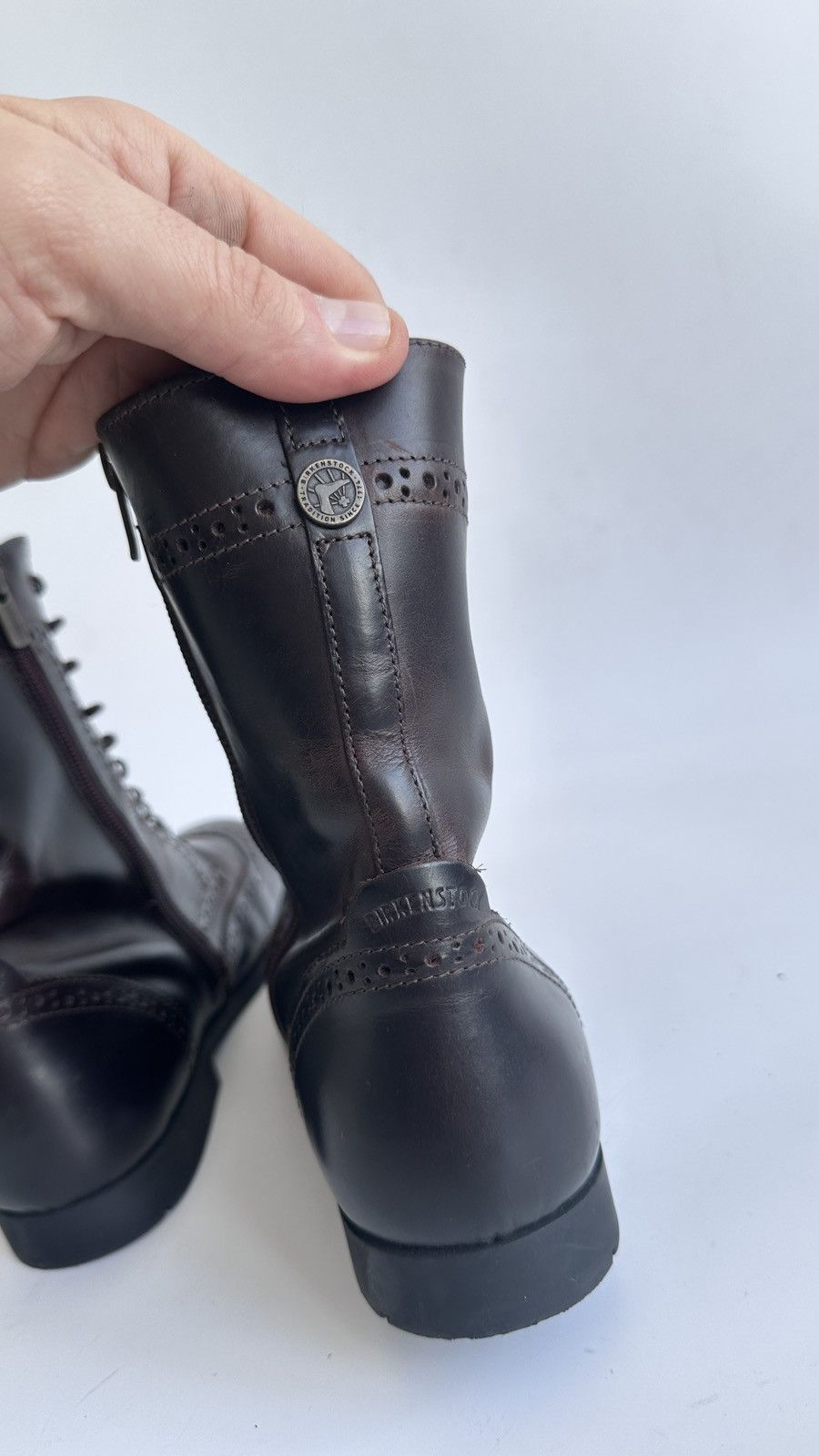 Birkenstock Rare Birkenstock Leather Brogue Boots Wingtip Zip Comfort Size US 8 / IT 38 - 7 Thumbnail