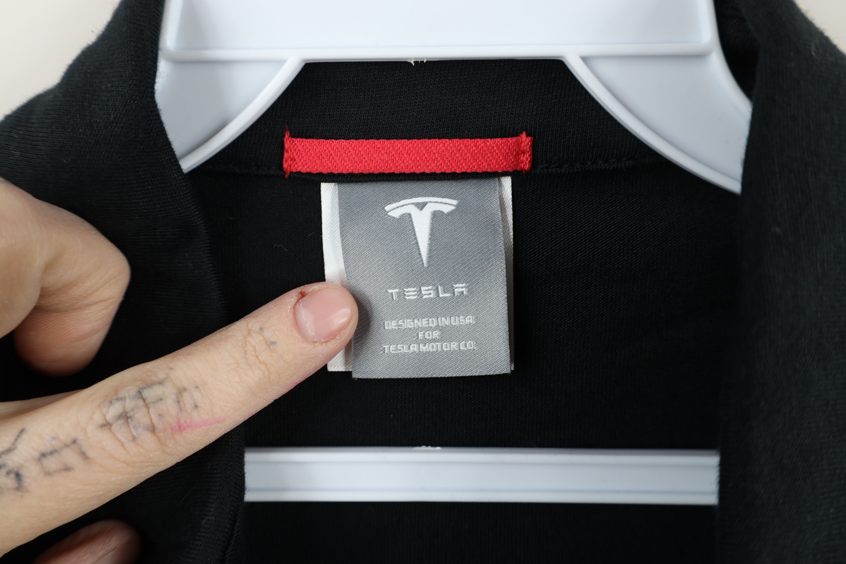 Vintage Tesla Motors Classic Logo Short Sleeve Collared Polo Shirt Size L / US 10 / IT 46 - 6 Thumbnail