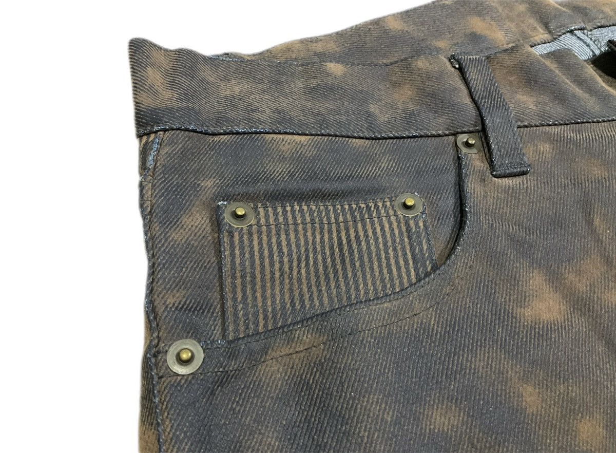 If Six Was Nine 🔥Y2K Archived 291295 Homme Rusty Coated Denim Acid Size US 32 / EU 48 - 5 Thumbnail
