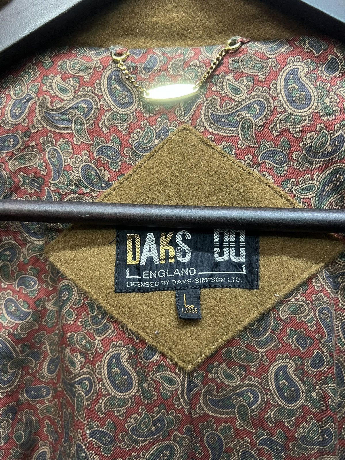 DAKS Vintage Daks England Wool Bomber Jacket Size US L / EU 52-54 / 3 - 6 Thumbnail
