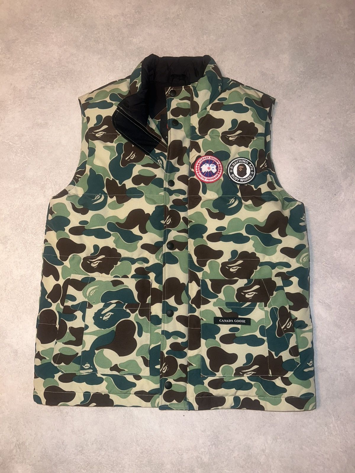 Bape × Canada Goose Bape X Canada Goode Vest ABC Green Size US M / EU 48-50 / 2 - 1 Thumbnail