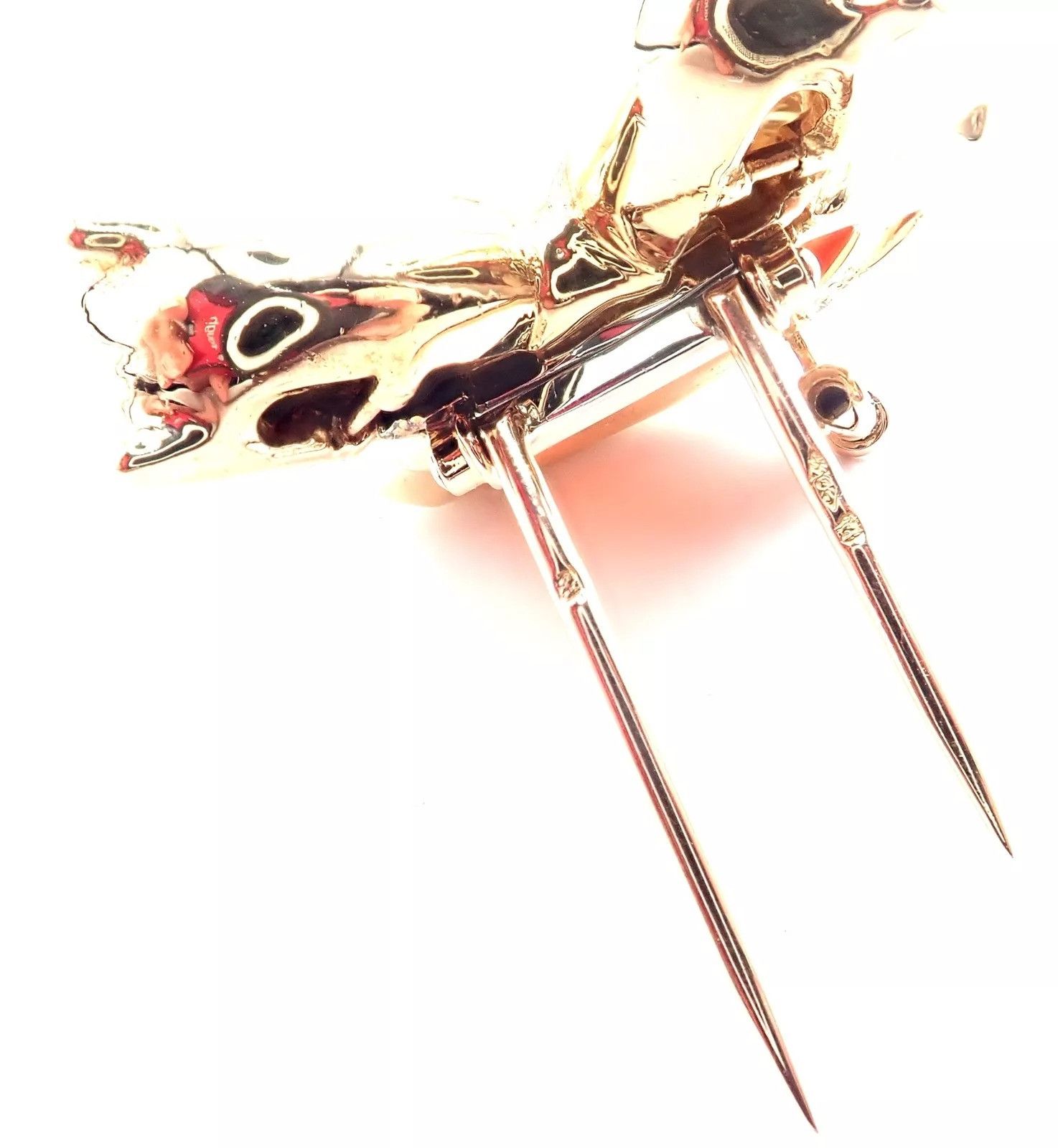 Cartier Cartier Double Panther 18k Jasper Onyx Pin Brooch Size ONE SIZE - 6 Thumbnail