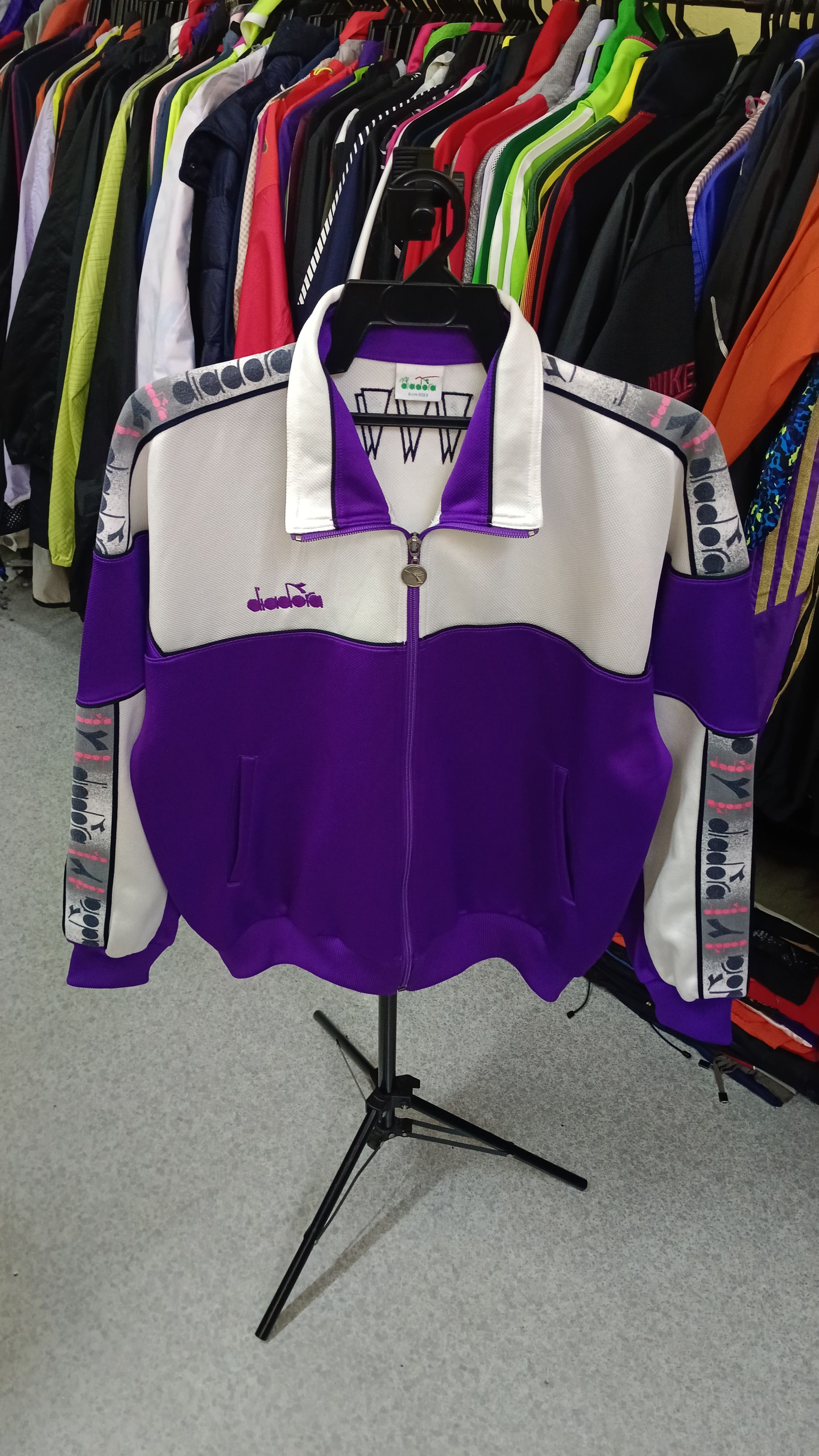 Diadora × Vintage Rare Vintage Diadora Training Sweater Size US L / EU 52-54 / 3 - 1 Thumbnail