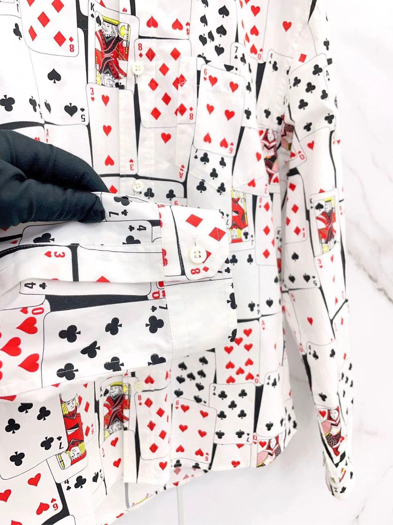 Balenciaga Balenciaga Playing Cards Print Shirt Size US XXS / EU 40 - 4 Thumbnail