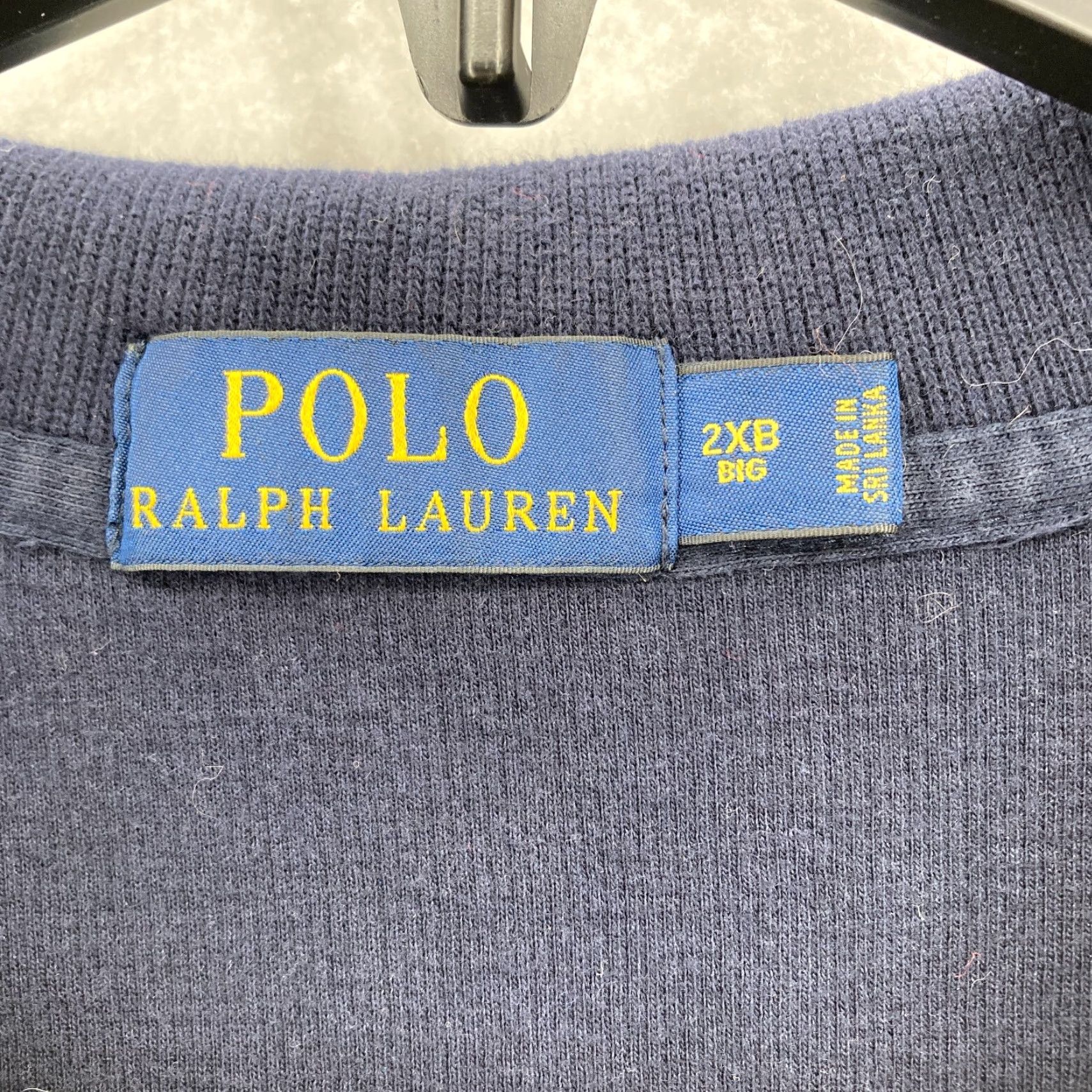 Polo Ralph Lauren Polo Ralph Lauren Navy Pullover Sweater 2XB Big Long Sleeve Quarter Zip Preppy Men Sweater Size US XXL / EU 58 / 5 - 4 Thumbnail
