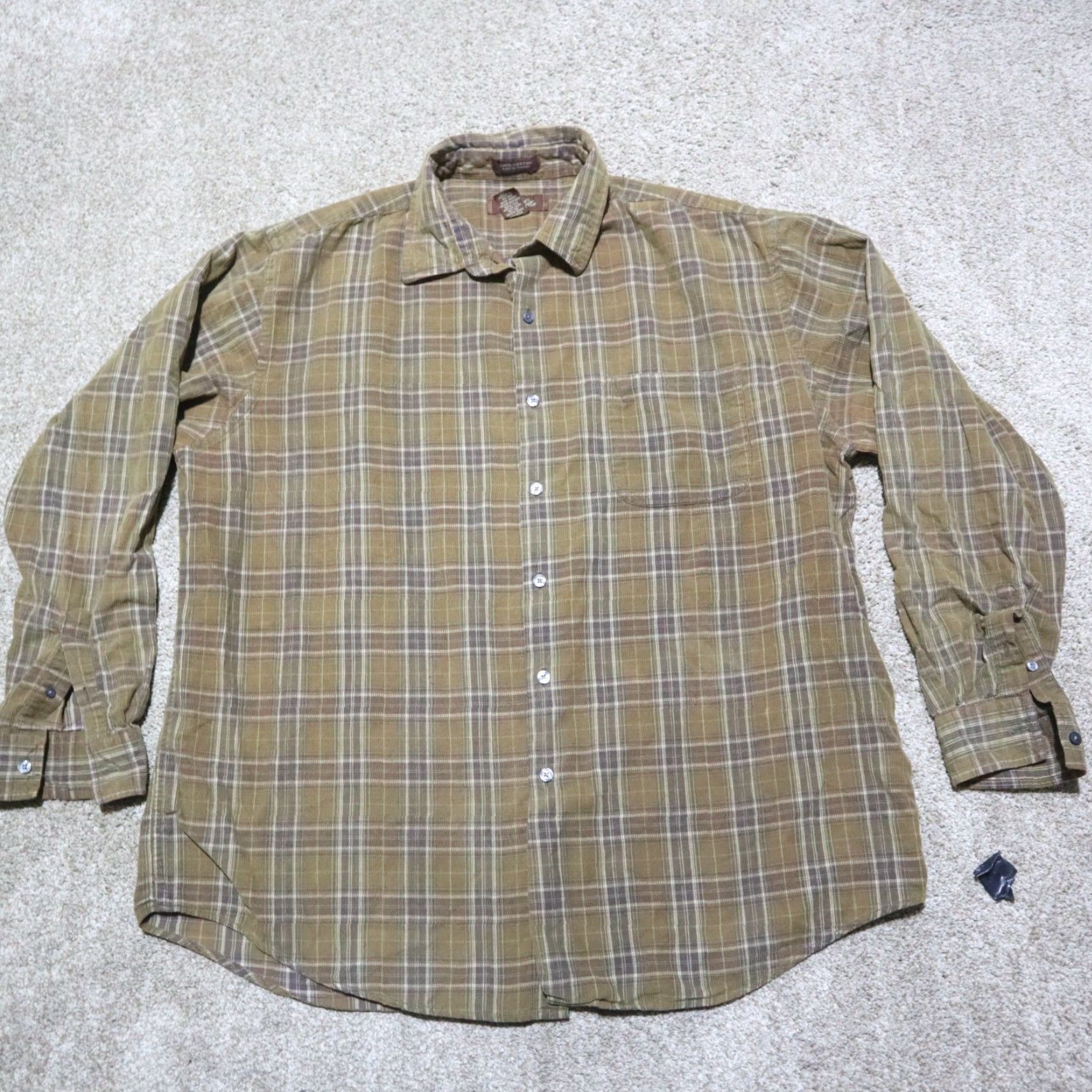 Vintage VINTAGE Fasso Ella Brown Plaid Button-Down Shirt Long Sleeve Adult XL Brown Men Shirt XL Brown Plaid Size US XL / EU 56 / 4 - 2 Thumbnail