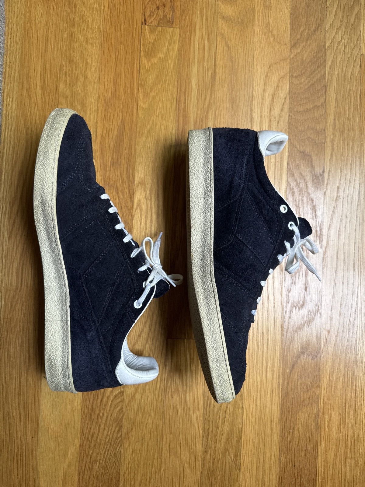 AMI AMI Blue Suede Sneakers US 12 Size US 12 / EU 45 - 1 Thumbnail
