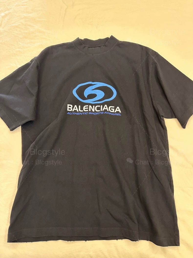 Balenciaga Balenciaga Surfing Logo Short Sleeve T-Shirt Size US M / EU 48-50 / 2 - 7 Thumbnail