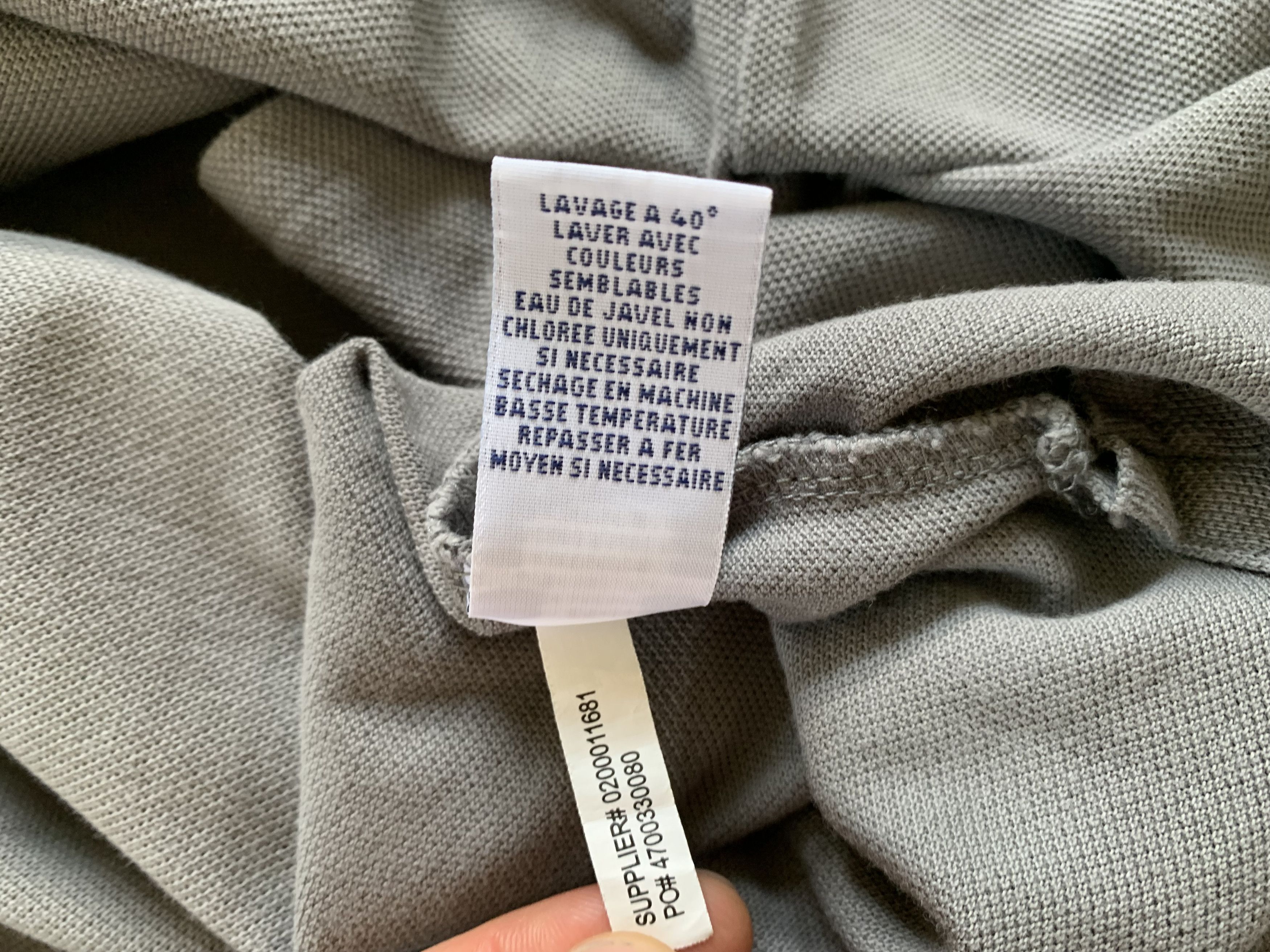 Polo Ralph Lauren × Vintage Vintage Polo Ralph Lauren Classic Fit Grey Polo Size US XXL / EU 58 / 5 - 8 Thumbnail