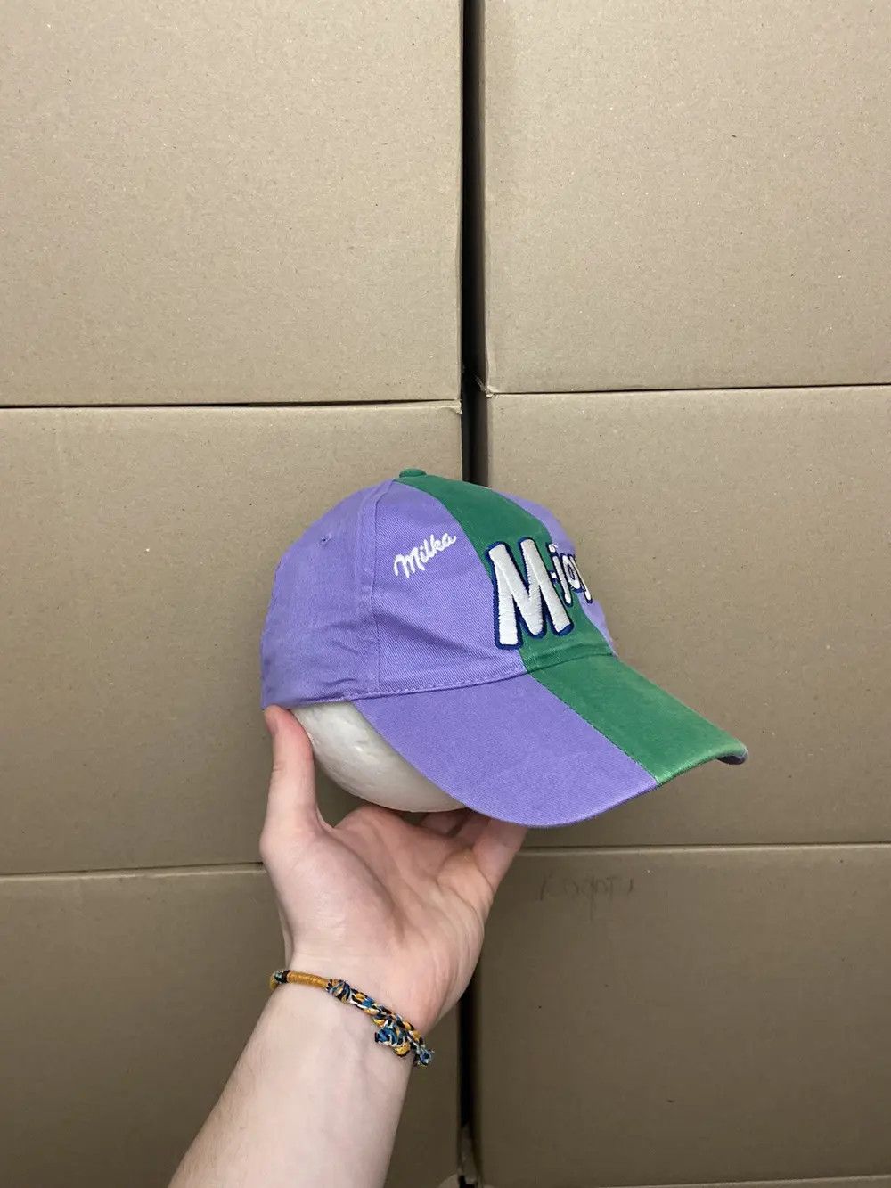 Vintage VINTAGE MILKA M-JOY PROMO CAP HAT Y2K SKATE STREETWEAR USA Size ONE SIZE - 5 Thumbnail
