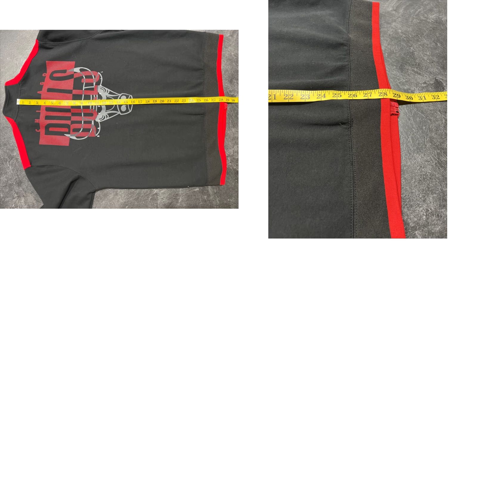 NBA NBA Chicago Bulls Unisex XL Long Sleeve Zip Up Jacket Black Red Logo Zipper Athletic Casual Basketball United Adults Size US XL / EU 56 / 4 - 8 Thumbnail