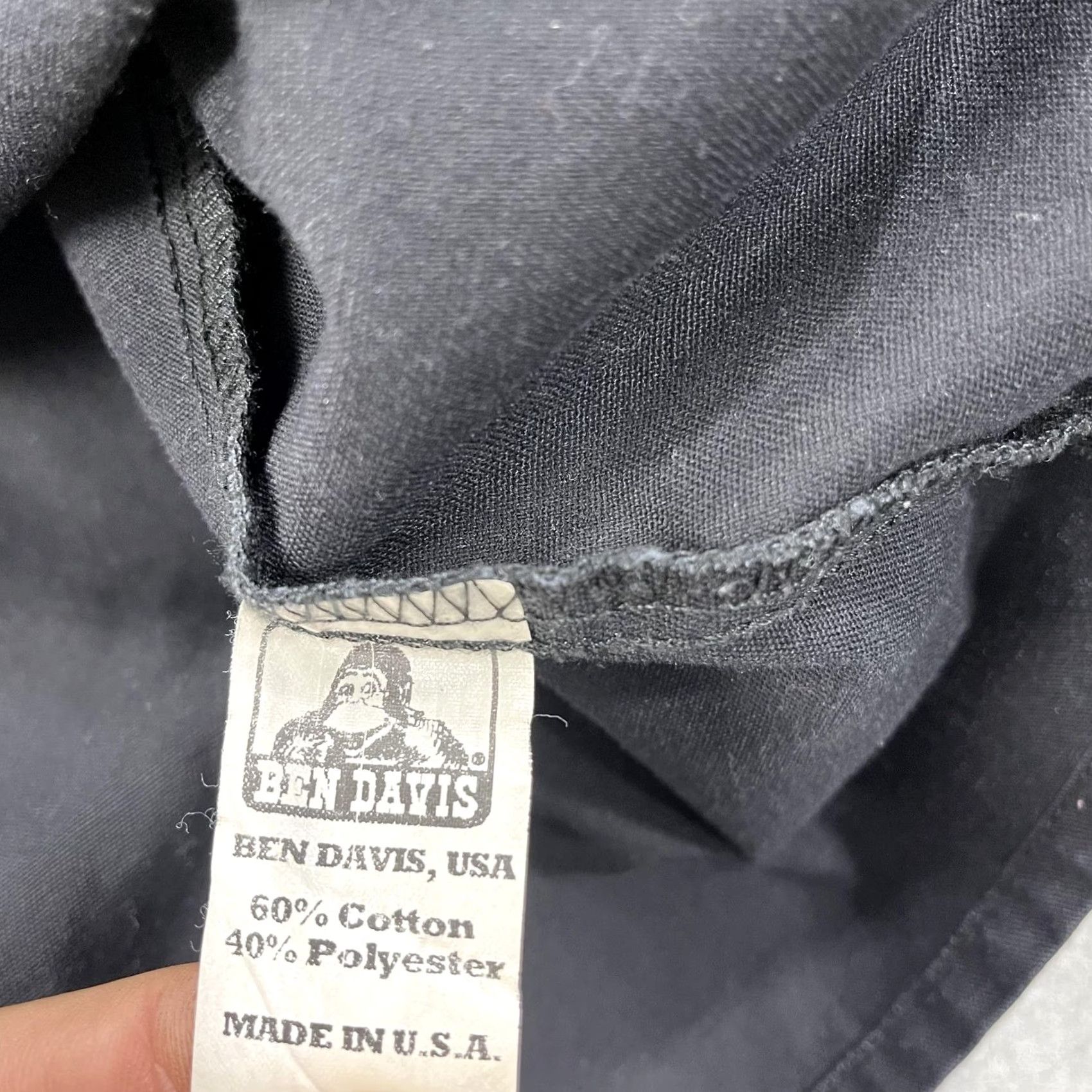 Ben Davis VINTAGE Ben Davis Polo Shirt Mens 3XL Black Workwear 1/4 Zip Pockets USA Chore Shirt Mens 3XL Black Polo Shirt Ben Davis Add Needed Size US XXL / EU 58 / 5 - 5 Thumbnail