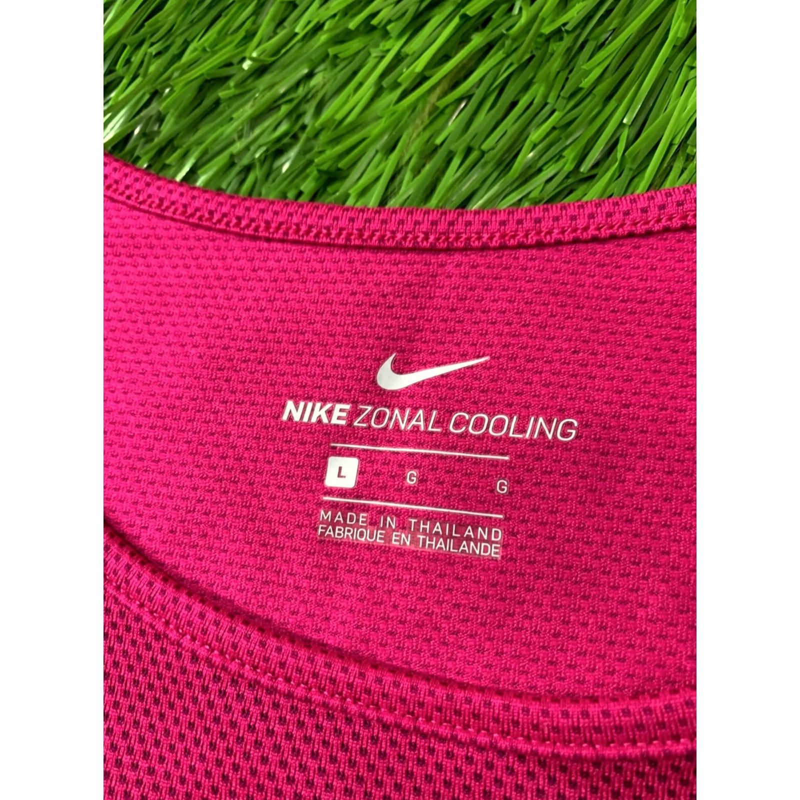 Nike Nike Zonal Cooling Training Shirt Women L Pink Jersey Short Sleeve Reflective Logo Running 60cm 52cm Size L / US 10 / IT 46 - 4 Thumbnail