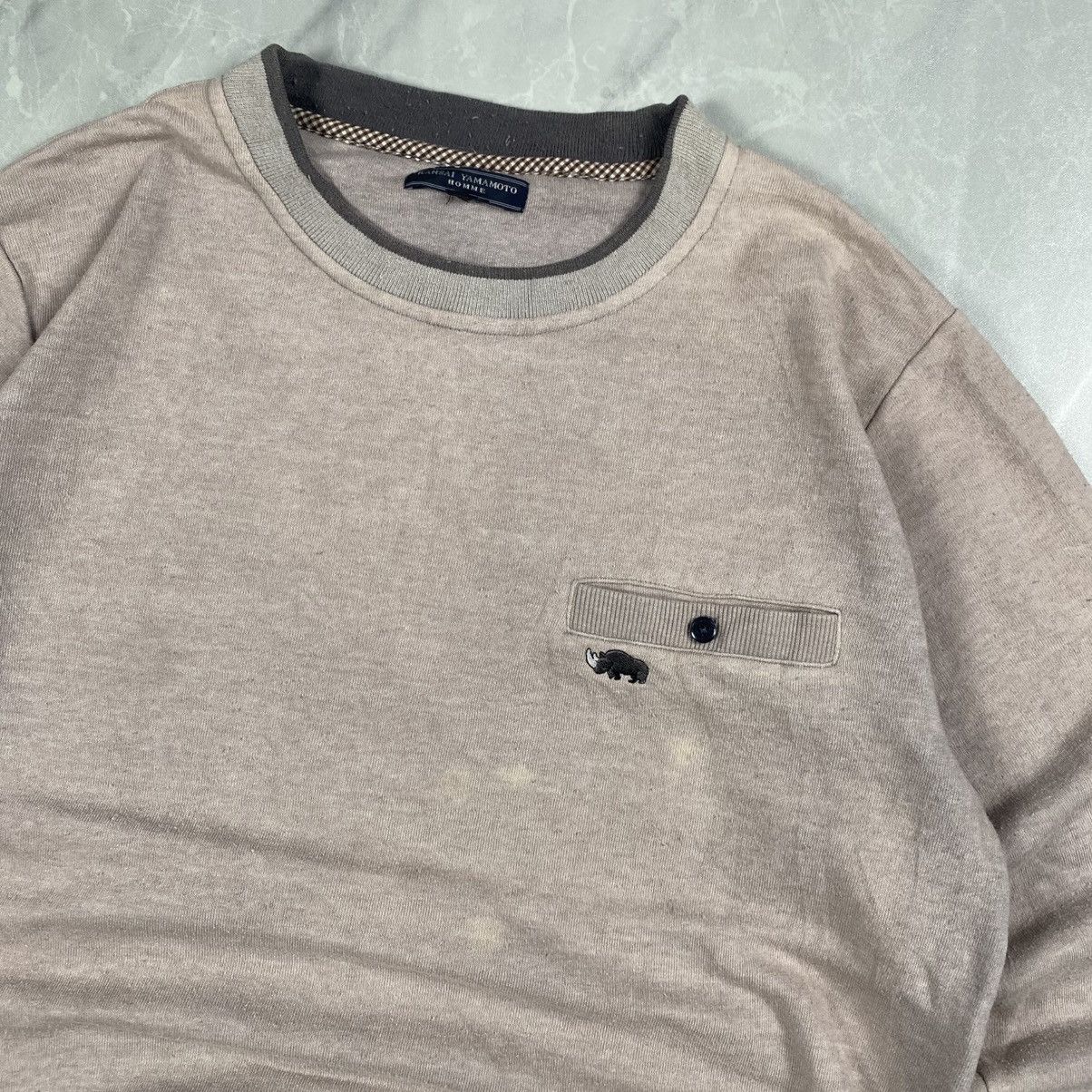 Kansai Yamamoto Vintage Kansai Yamamoto Sunfaded Boxy Crewneck Size US M / EU 48-50 / 2 - 2 Thumbnail