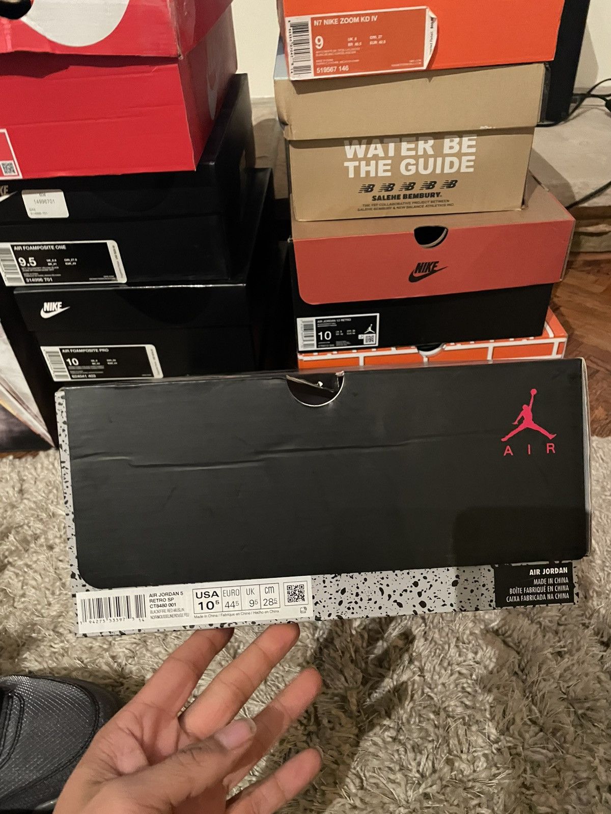 Jordan Brand × Off-White OFF WHITE x Jordan 5 Muslin Size US 10.5 / EU 43-44 - 11 Thumbnail