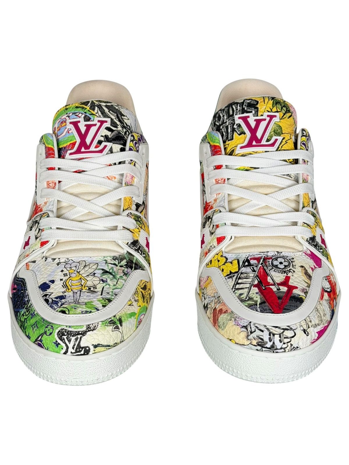 Louis Vuitton Louis Vuitton White Comic Trainers Size US 8 / EU 41 - 6 Thumbnail