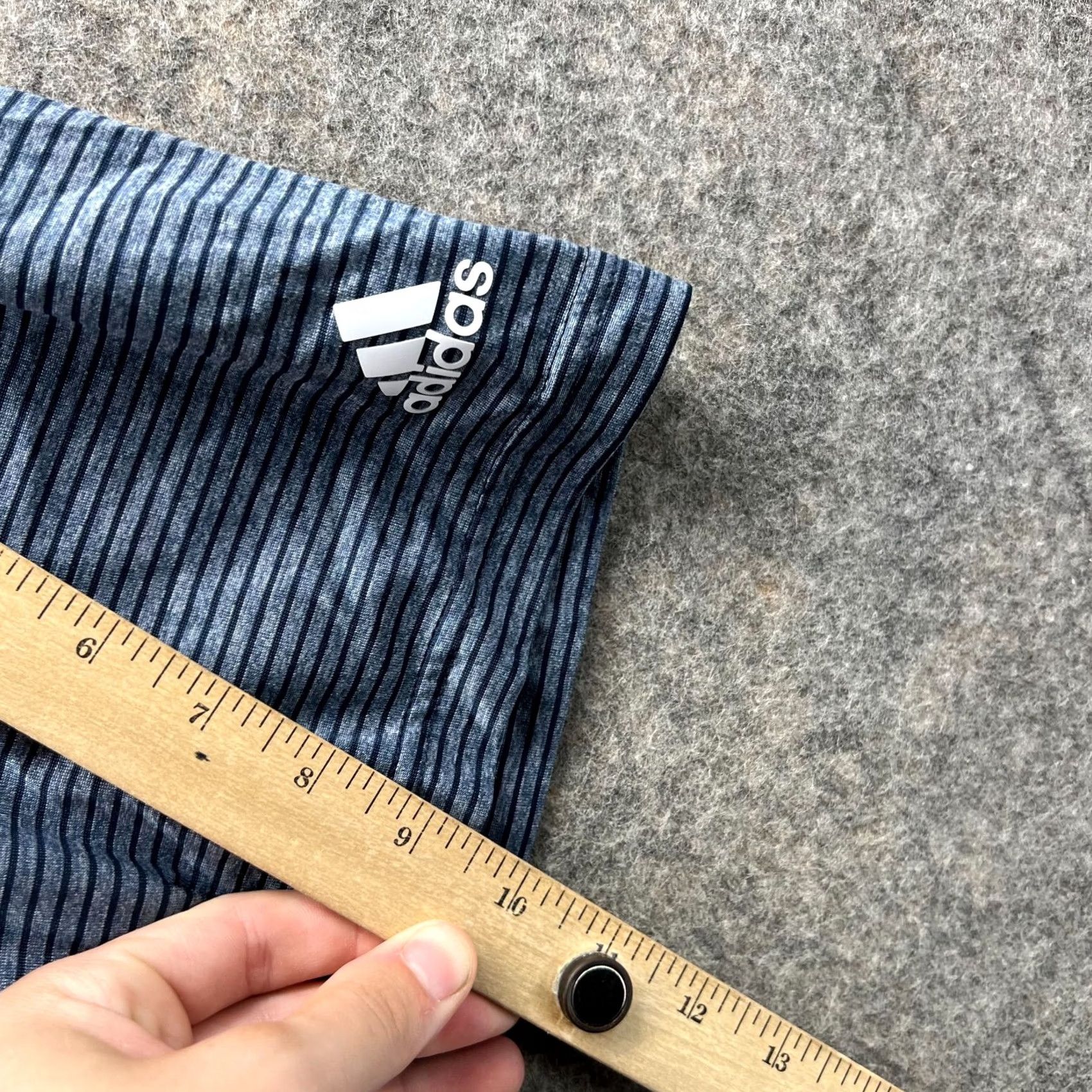 Adidas Adidas Polo Shirt Men 2XL Blue Stripes Golf Preppy Performance Size 48R - 6 Thumbnail