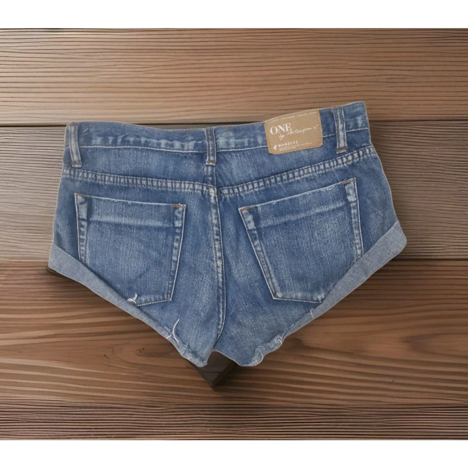 One Teaspoon ONE x One Teaspoon Bandits Relaxed Long Rise Twest Cuff Hem Size 27" / US 4 / IT 40 - 3 Thumbnail