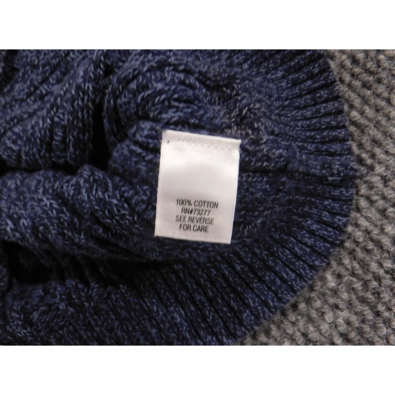 Croft & Barrow Croft & Barrow Womens Sweater Pullover Crew Neck Medium Blue Classic Knit Cotton Stretch Regular Sleeve Long Winter Casual Size M / US 6-8 / IT 42-44 - 6 Thumbnail