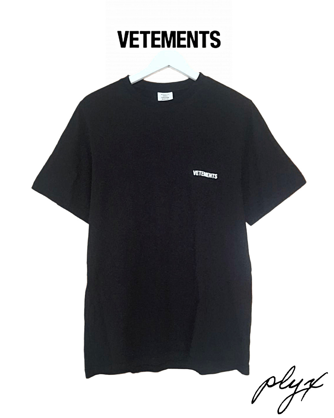 正規品 vetements open back t shirt Only VETEMENTS T-Shirt in Washed Black – SVRN