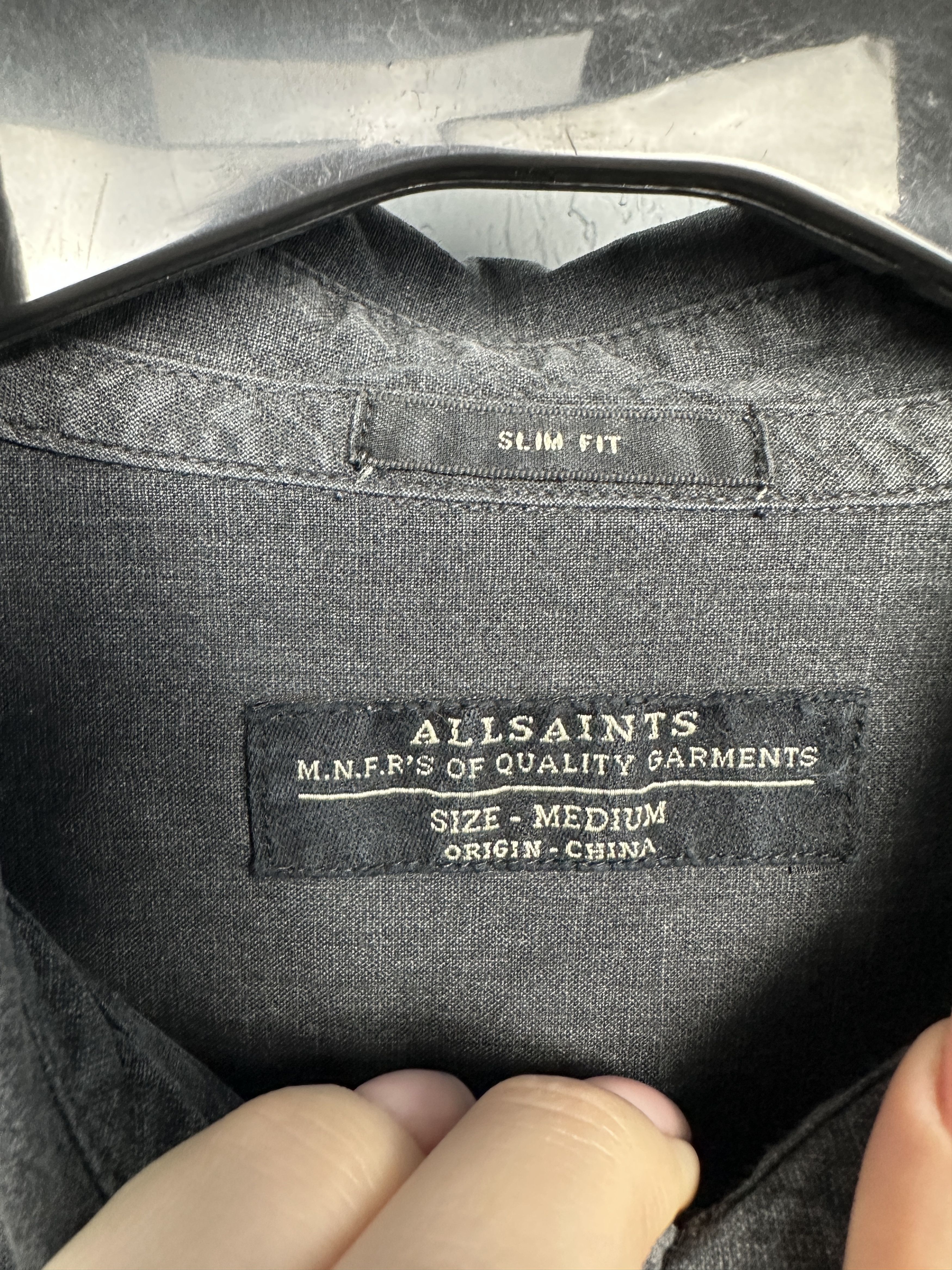 Allsaints Allsaints Mens Galloway Long Sleeve Shirt Size US M / EU 48-50 / 2 - 3 Thumbnail