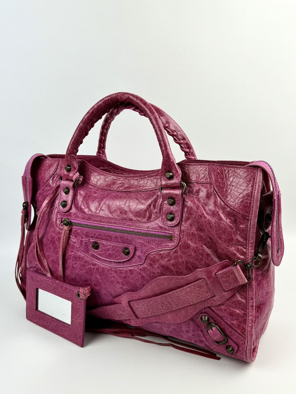 Balenciaga Balenciaga - Classic - Distressed - Metallic Pink - Le City Size ONE SIZE - 2 Thumbnail