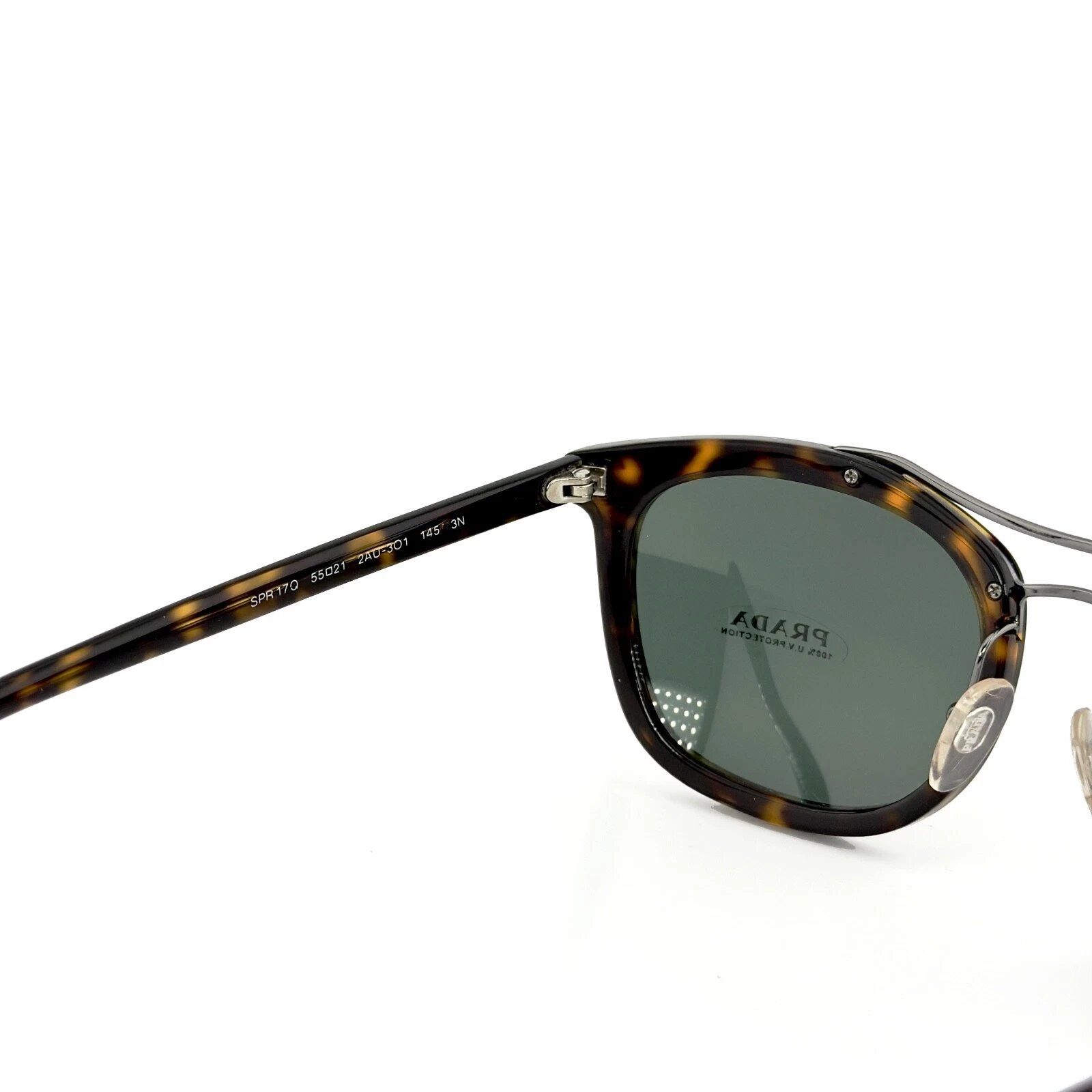 Prada PRADA 17Q SOCIETY Square Pilot PR17QS Tortoise Sunglasses Size ONE SIZE - 6 Thumbnail