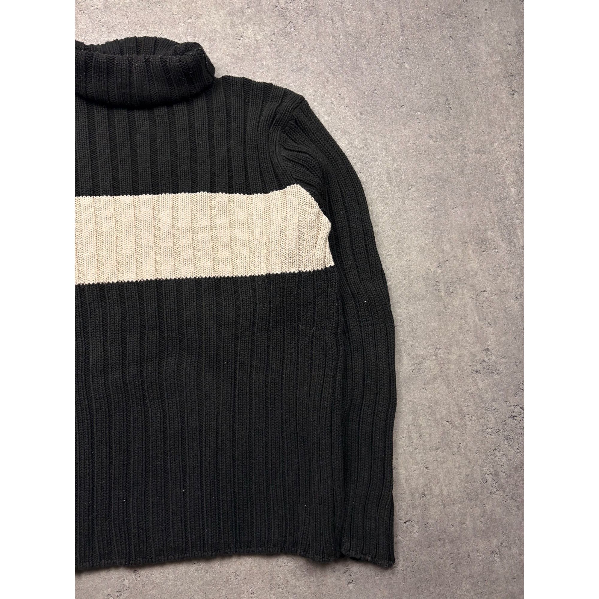 Polo Ralph Lauren Vintage Polo Ralph Lauren Ribbed Roll-Neck Sweater – Black & Size US L / EU 52-54 / 3 - 11 Thumbnail