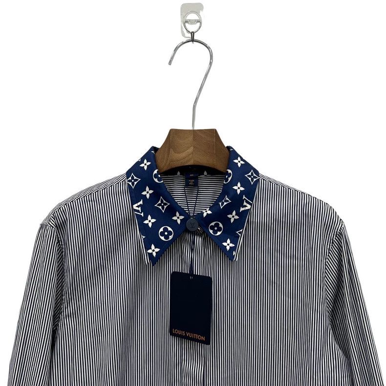 Louis Vuitton Louis Vuitton Neckline printed logo striped shirt Size S / US 4 / IT 40 - 3 Thumbnail