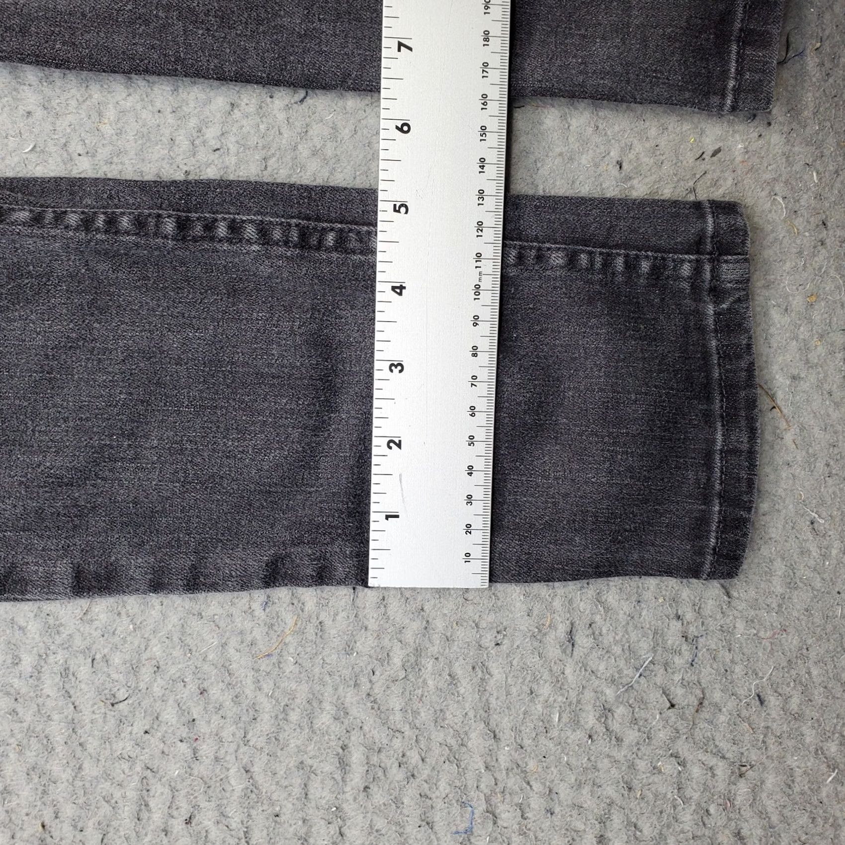 Armani Exchange AX Armani Exchange Jeans Womens 0R Gray Denim Stretch Slim Fit Straight Leg Jeans Size 25" / US 0 / IT 36 - 5 Thumbnail