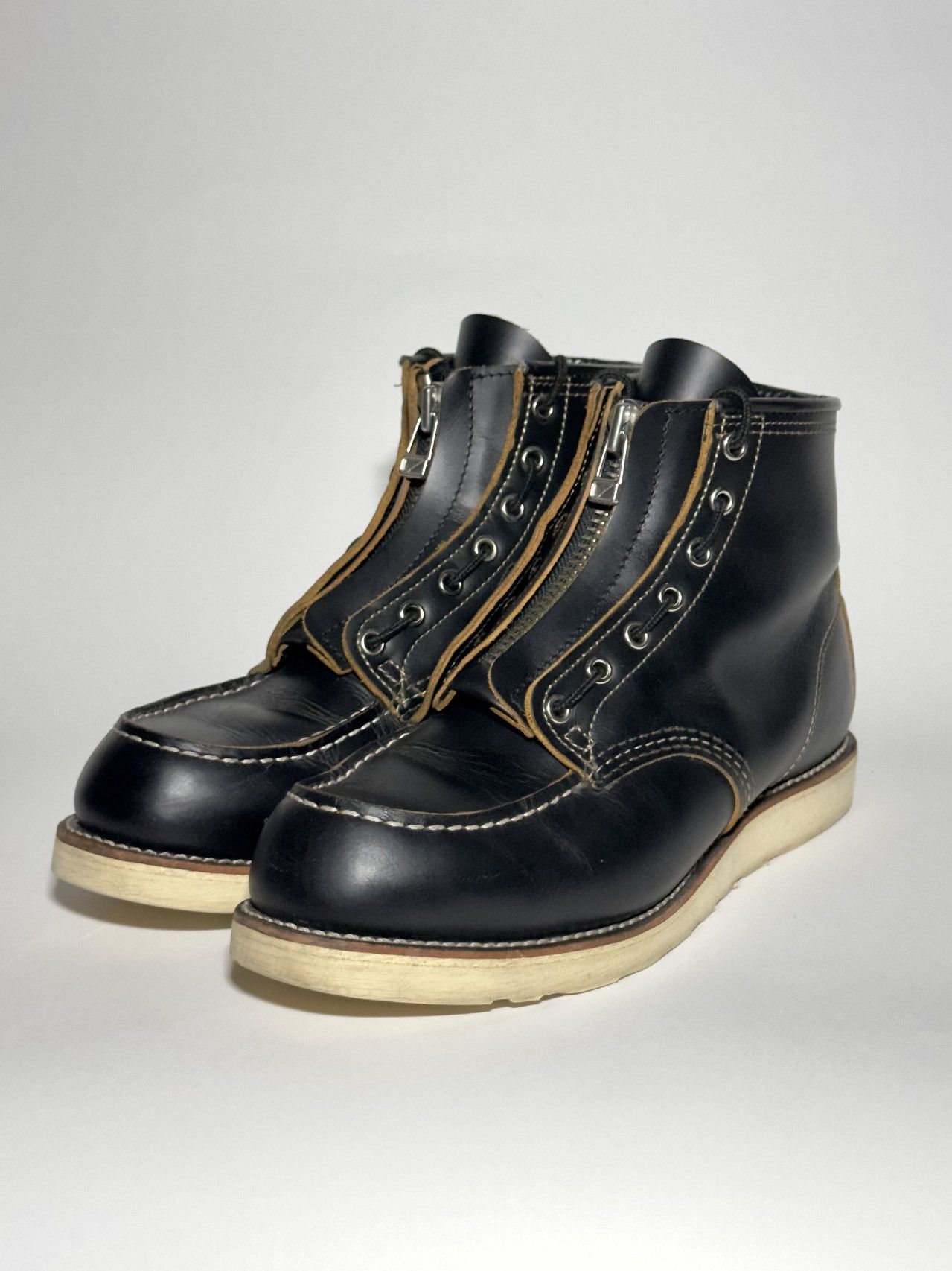 image of Red Wing 9874 “Irish Setter” Moc Toe Boot W/ Zipper Unit in Black, Men's (Size 9.5)