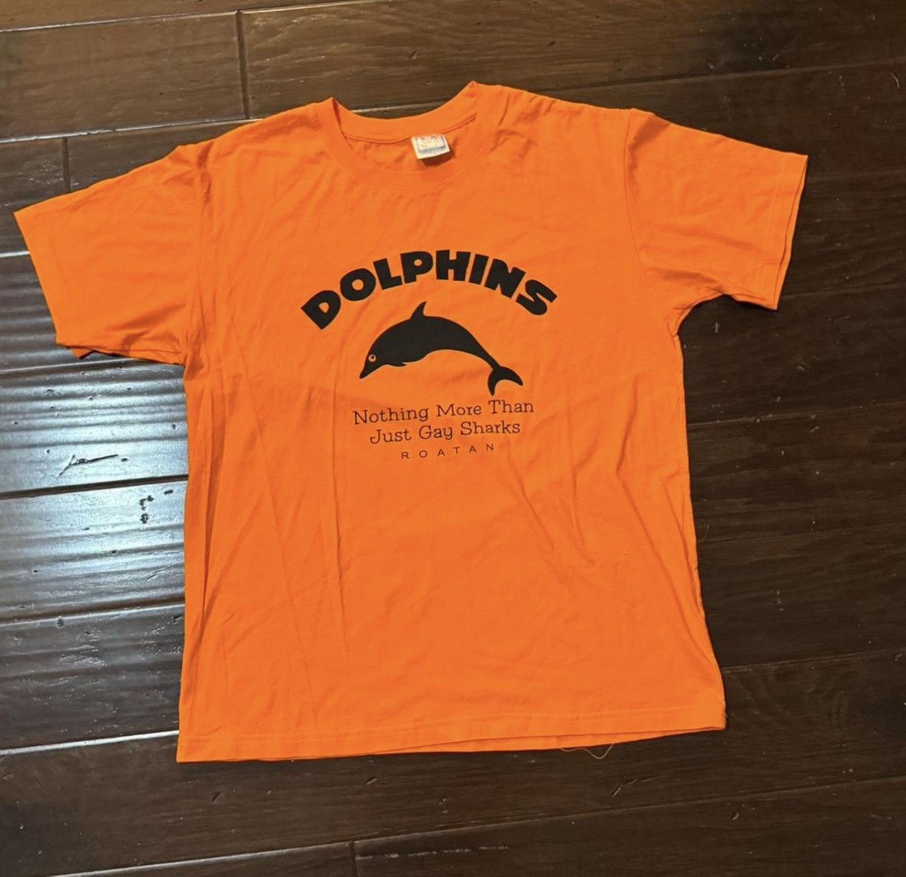 Vintage Vintage Roatan Dolphin Gay Shark Shirt Large Funny Y2K Size US L / EU 52-54 / 3 - 3 Thumbnail