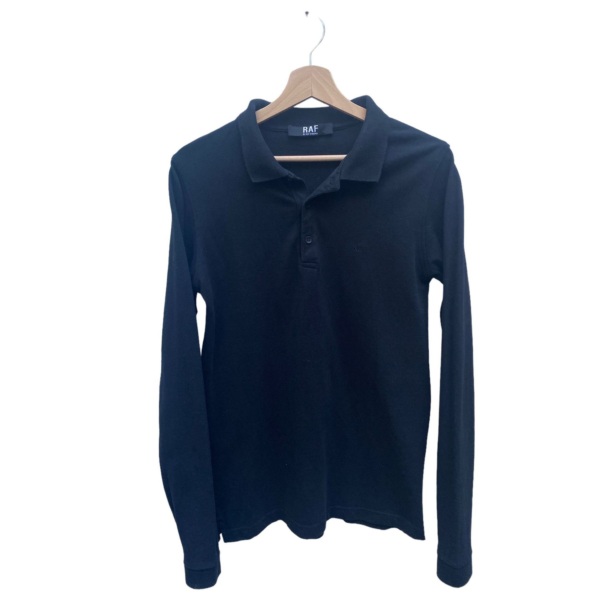 image of Raf By Raf Simons Black Cotton Longsleeves, Men's (Size Small)