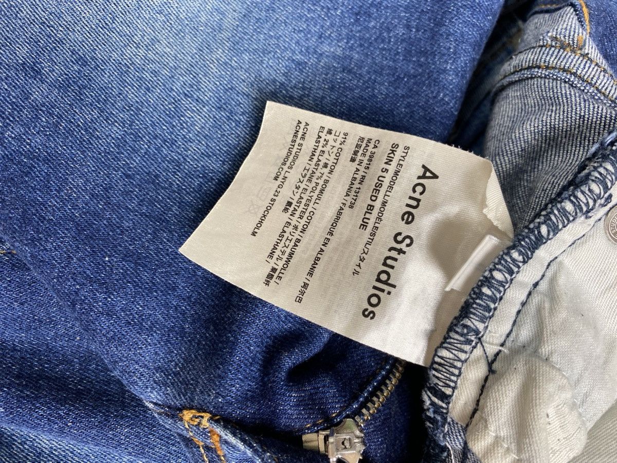Acne Studios Acne Studios Skin 5 Used Blue ladies denim jeans Size 24" / US 00 / IT 34 - 14 Thumbnail
