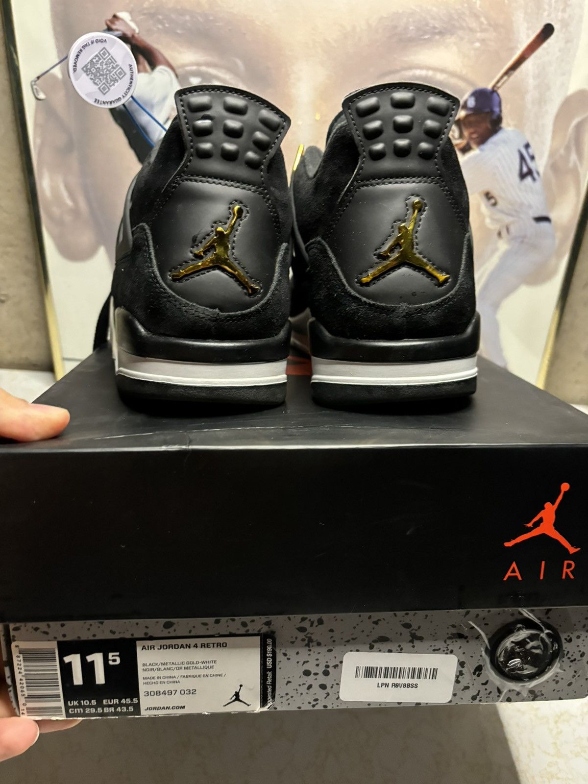 Jordan Brand Air Jordan 4 Retro Royalty 2017 Size US 11.5 / EU 44-45 - 7 Thumbnail