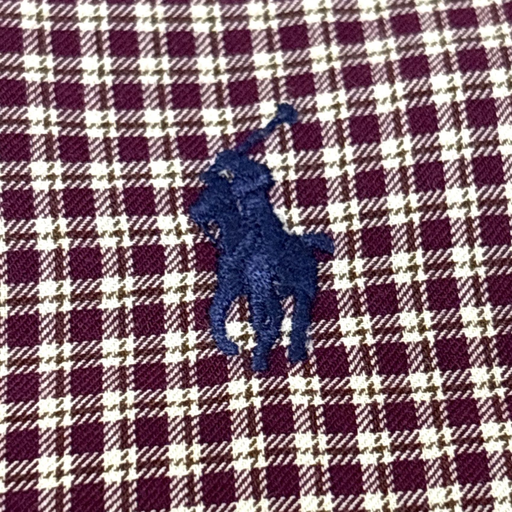 Ralph Lauren Ralph Lauren Shirt Mens L Dark Red Plaid Button-Down Long Sleeve Size US L / EU 52-54 / 3 - 5 Thumbnail