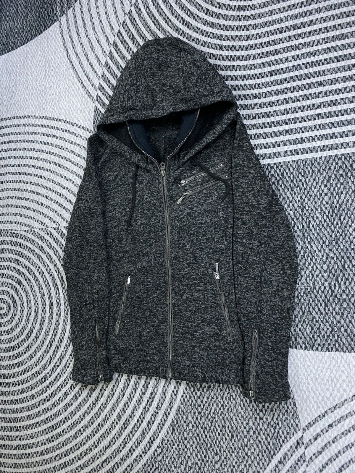 Mossimo Vintage Mossimo Gothic Style Fleece Zipper Hoodie Jacket Size US M / EU 48-50 / 2 - 3 Thumbnail
