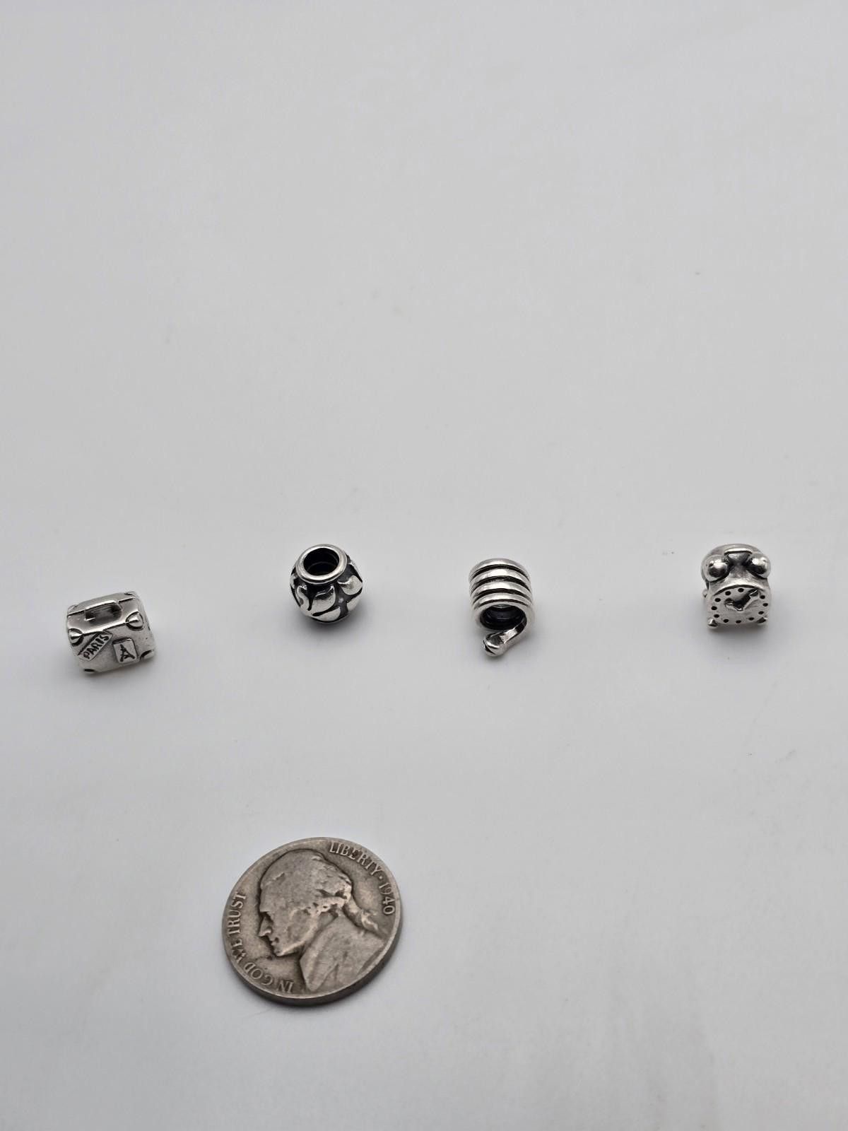 pandora Pandora 4‑pc Sterling Silver Charms Size ONE SIZE - 1 Thumbnail