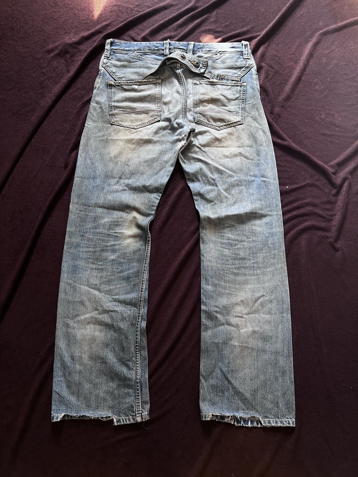 FCUK Fcuk Jeans Buckle Back Stonewash Size US 34 / EU 50 - 11 Thumbnail