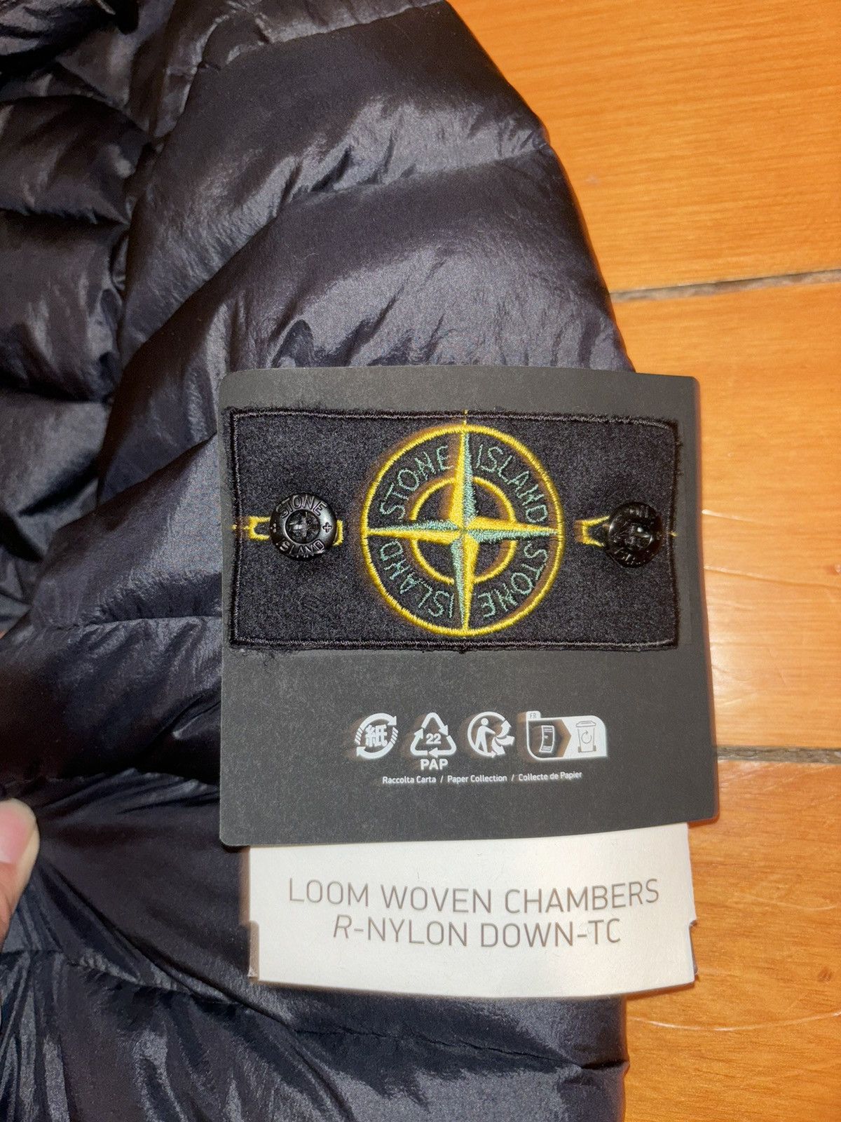 Stone Island Stone Island Black Med Down Loom Woven Jacket Size US M / EU 48-50 / 2 - 9 Thumbnail